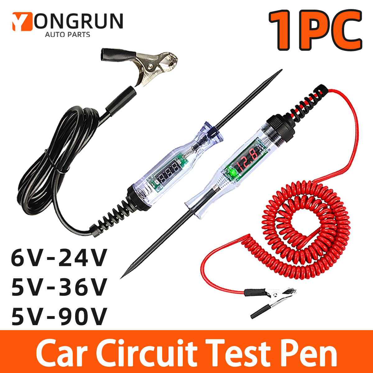 Car Diagnostic Tool - YONGRUN 1PC Automotive Voltage Circuit Tester