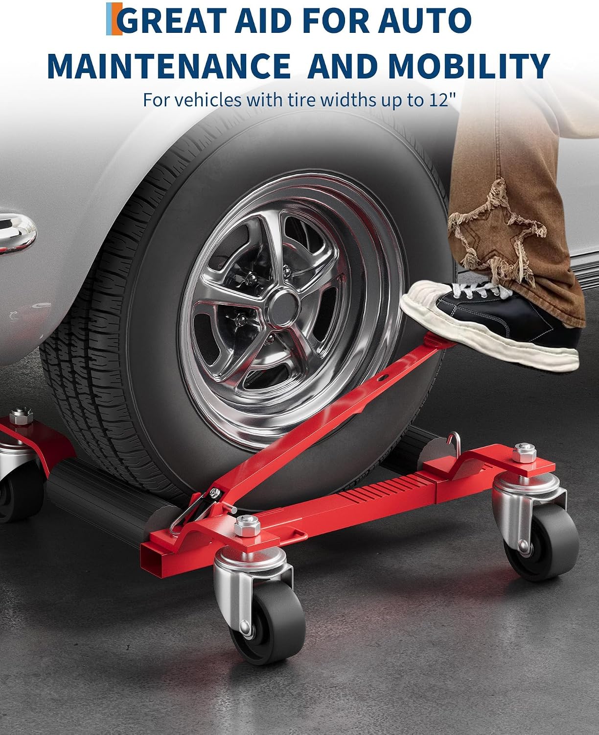 Tacleekii 2 4 Pack Car Wheel D - Car Jack review and price