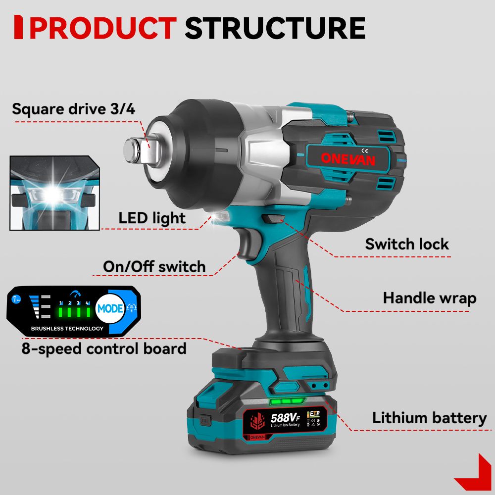 1000W Electric Impact Wrench C - Torque Wrench review and price